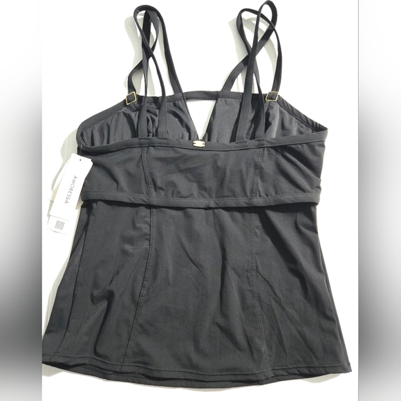 Amoressa by Miraclesuit Diamonds Are Forever Roxy Tankini Swim Top Size 10 - Picture 4 of 11